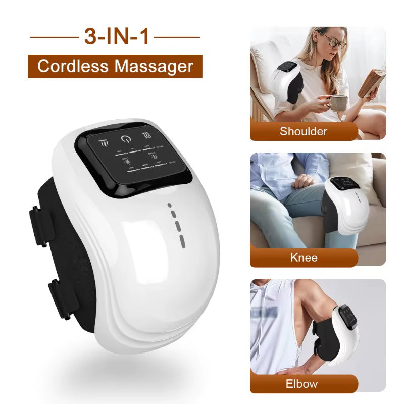 Protable Knee Massager Knee Joint Muscles Relaxtion Equipment Elbow Shoulder Massage Machine Easy to Use for Family and Friends