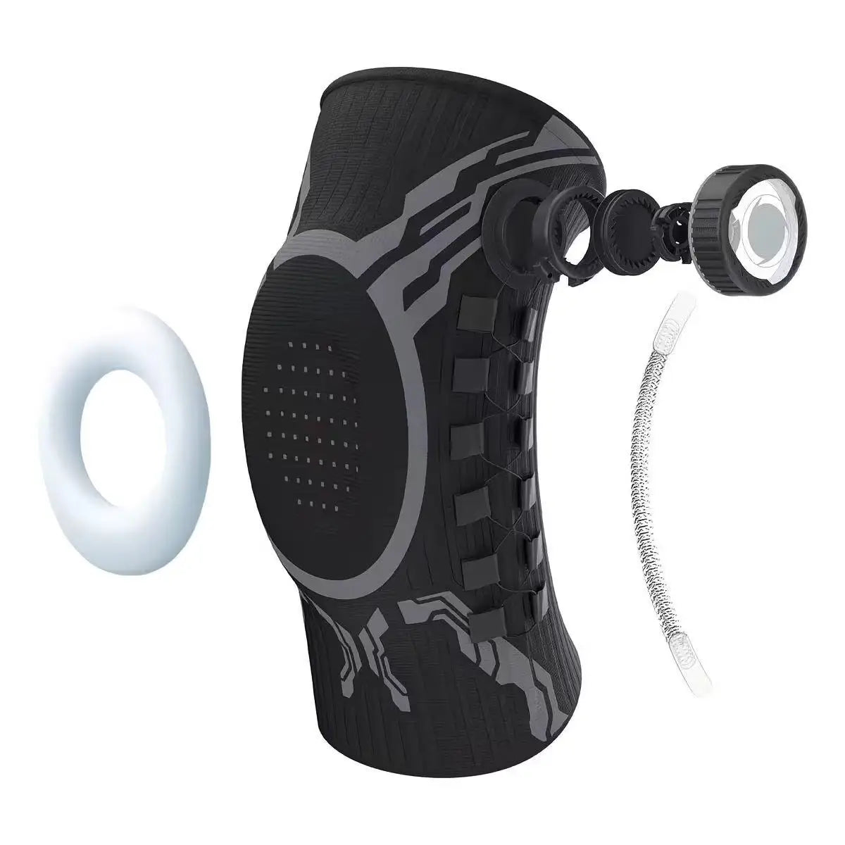 Smart Knob Knee Brace with Patella Gel Pad Lateral Stabilizer Compression Support for Joint Pain Relief Home Gym Wear Single