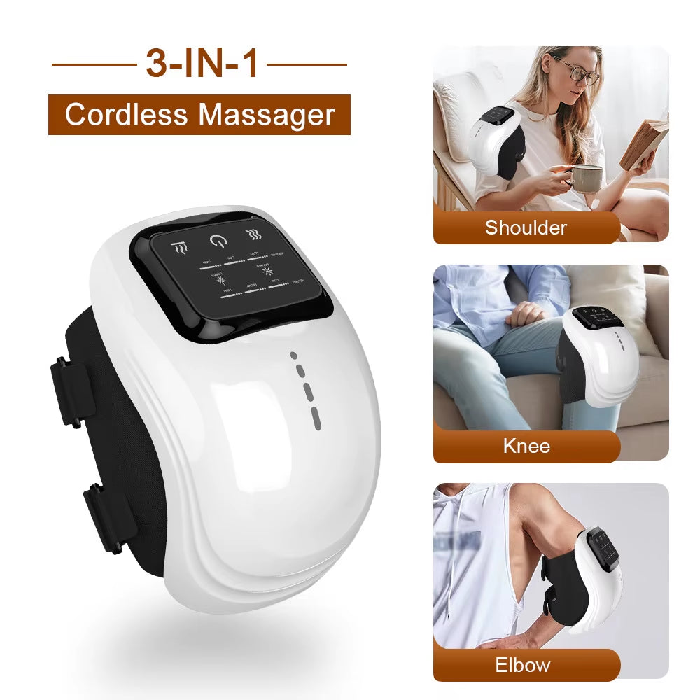 Protable Knee Massager Knee Joint Muscles Relaxtion Equipment Elbow Shoulder Massage Machine Easy to Use for Family and Friends